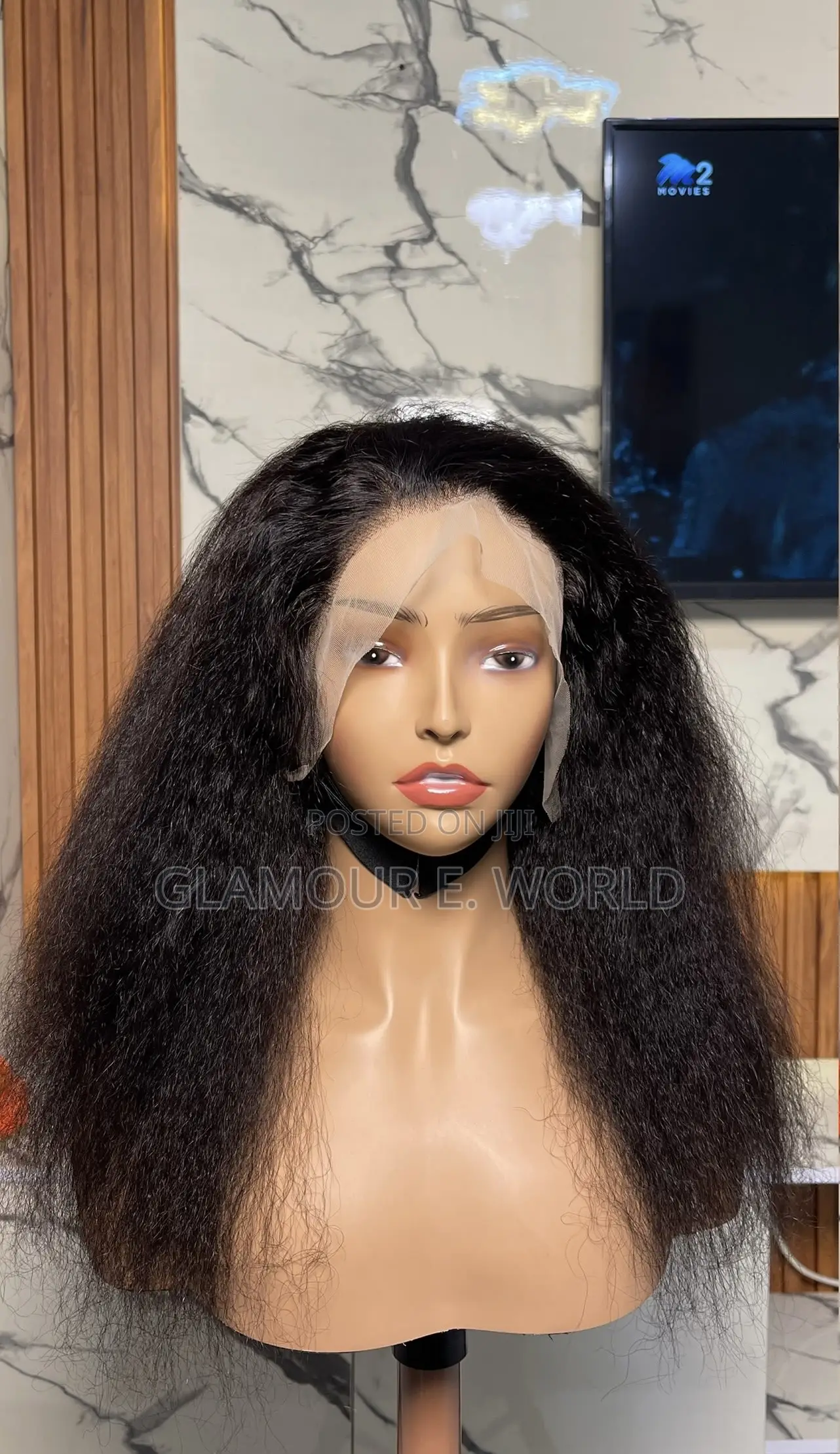 20inches Full Frontal Double Drown Yaki Straight (Kinky Straight)