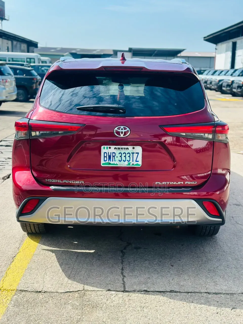 Toyota Highlander 2020 Red