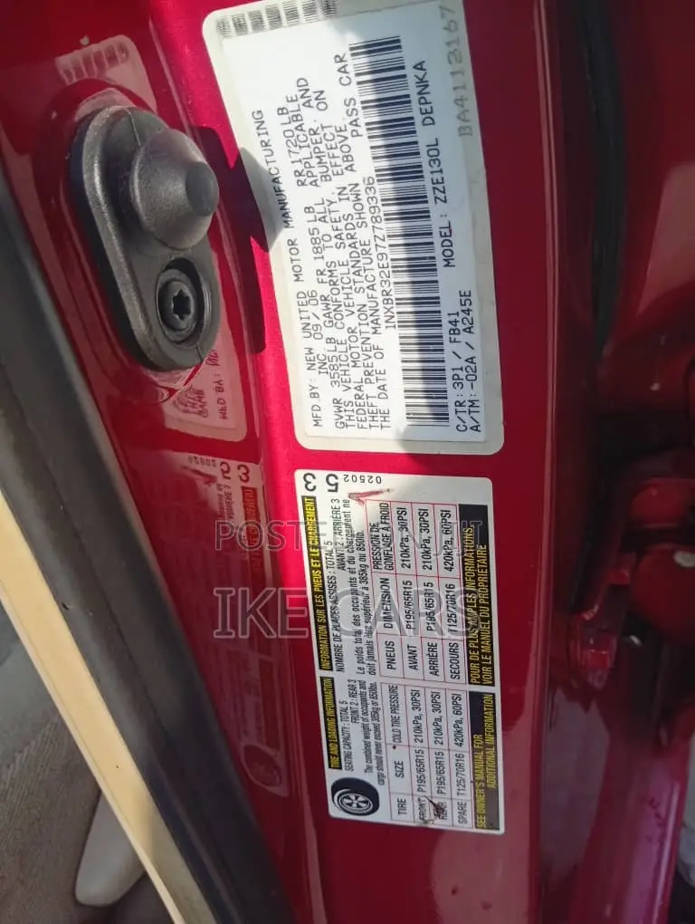 Toyota Corolla 2006 Red