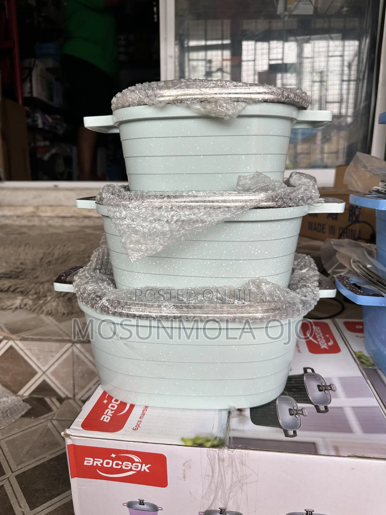 6pcs Brocook Granite Cookware Pot Set