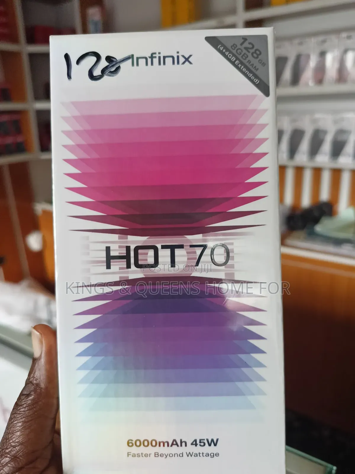 New Infinix Hot 70 128 GB Black