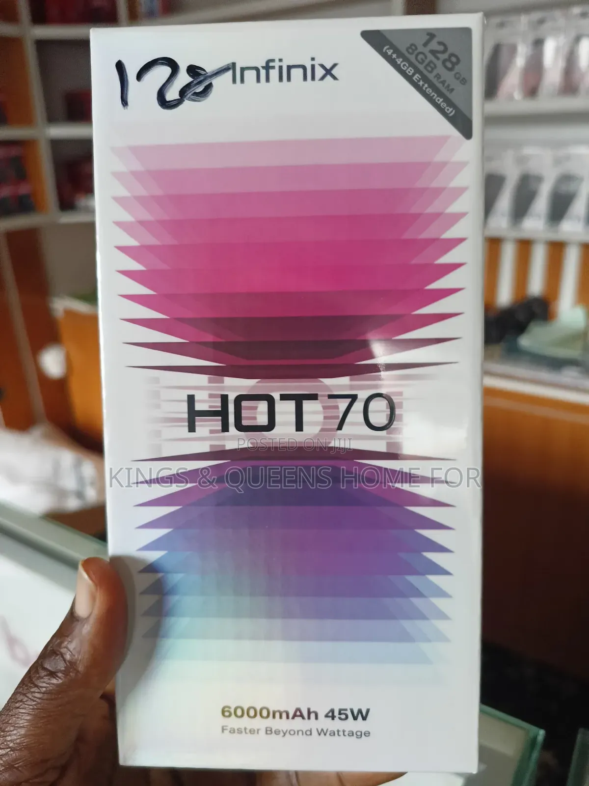 New Infinix Hot 70 128 GB Black