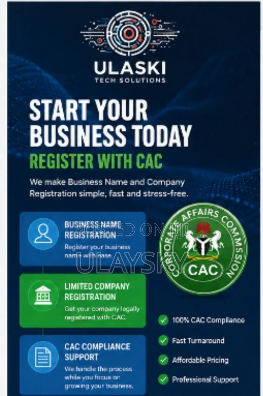 Get Your Business Name Company Registered With Cac Now!