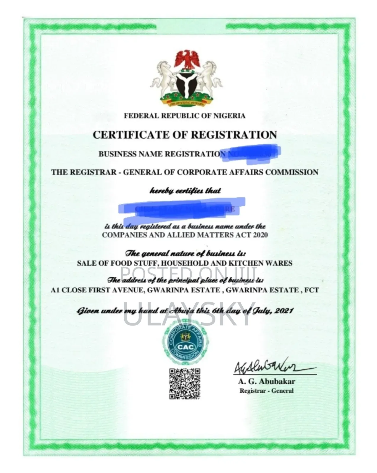 Get Your Business Name Company Registered With Cac Now!