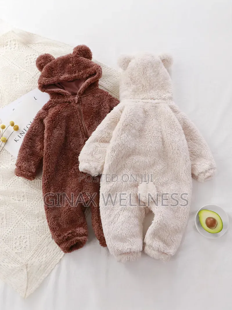 Premium Hooded Fleece Baby Romper | Baby Onesies (0-12m)