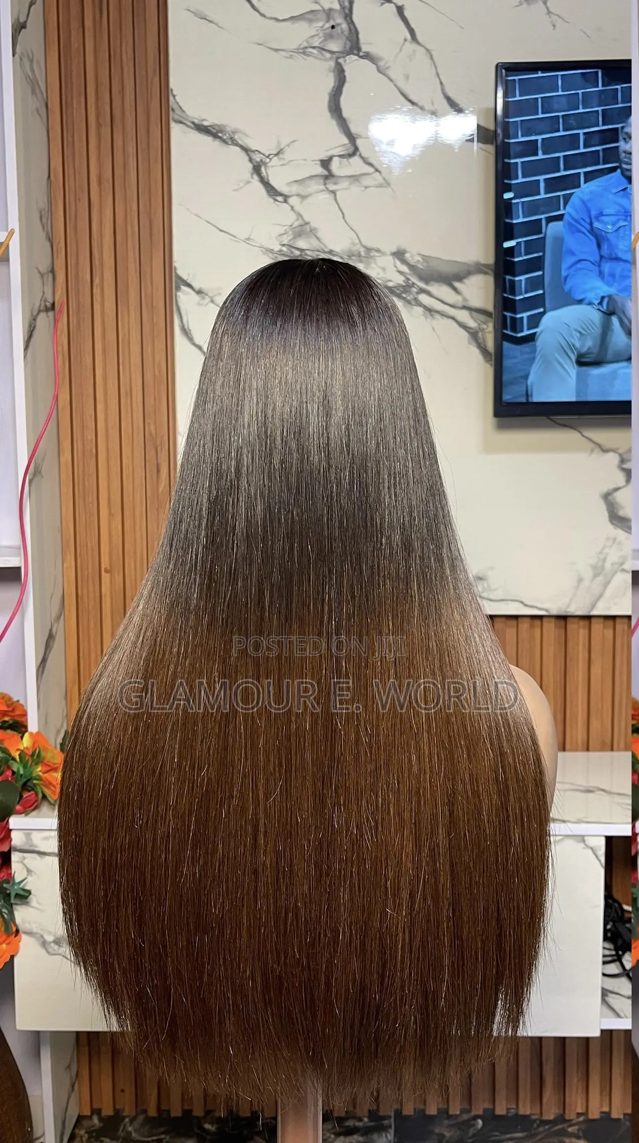 20inches 2x6(Kim K) Vietnamese Bone Straight 2tone (Brown Tips