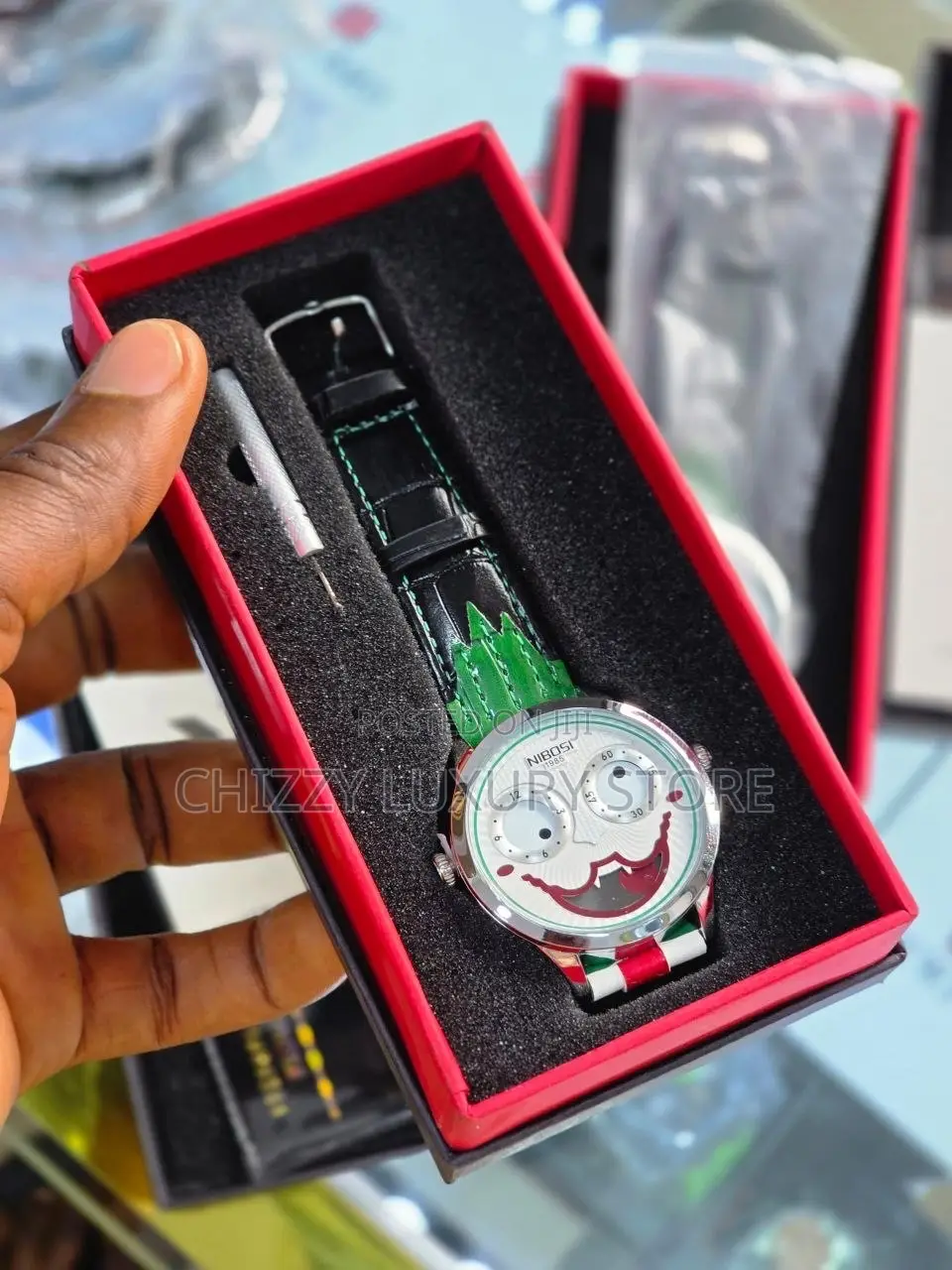 Nibosi Quality Men Genuine Leather Wristwatch