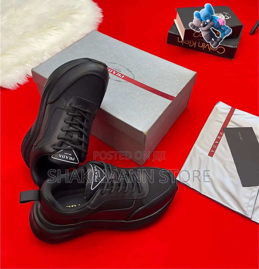 Original Premium Luxury Prada Milano Sneakers