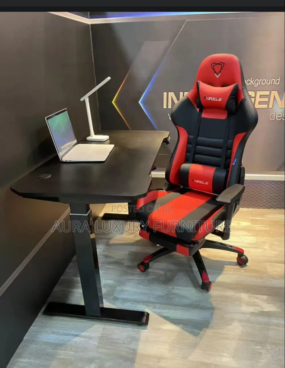 Standard Electric Table and Gaming Chair.