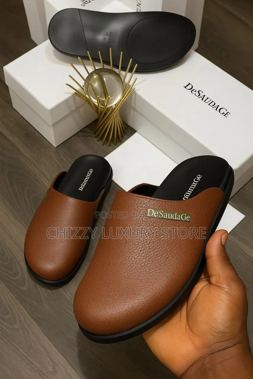 Desaudage Quality Luxury Men Genuine Leather Half Shoe