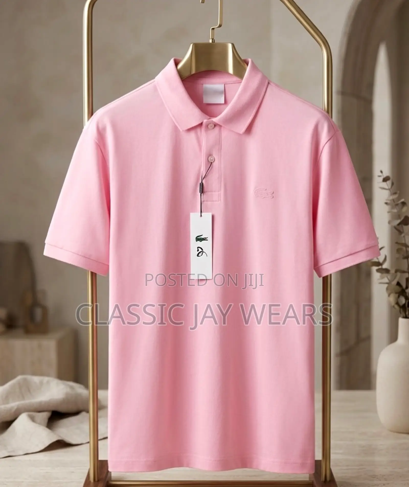 Plain Lacoste Polo With Collar in 17 Colors