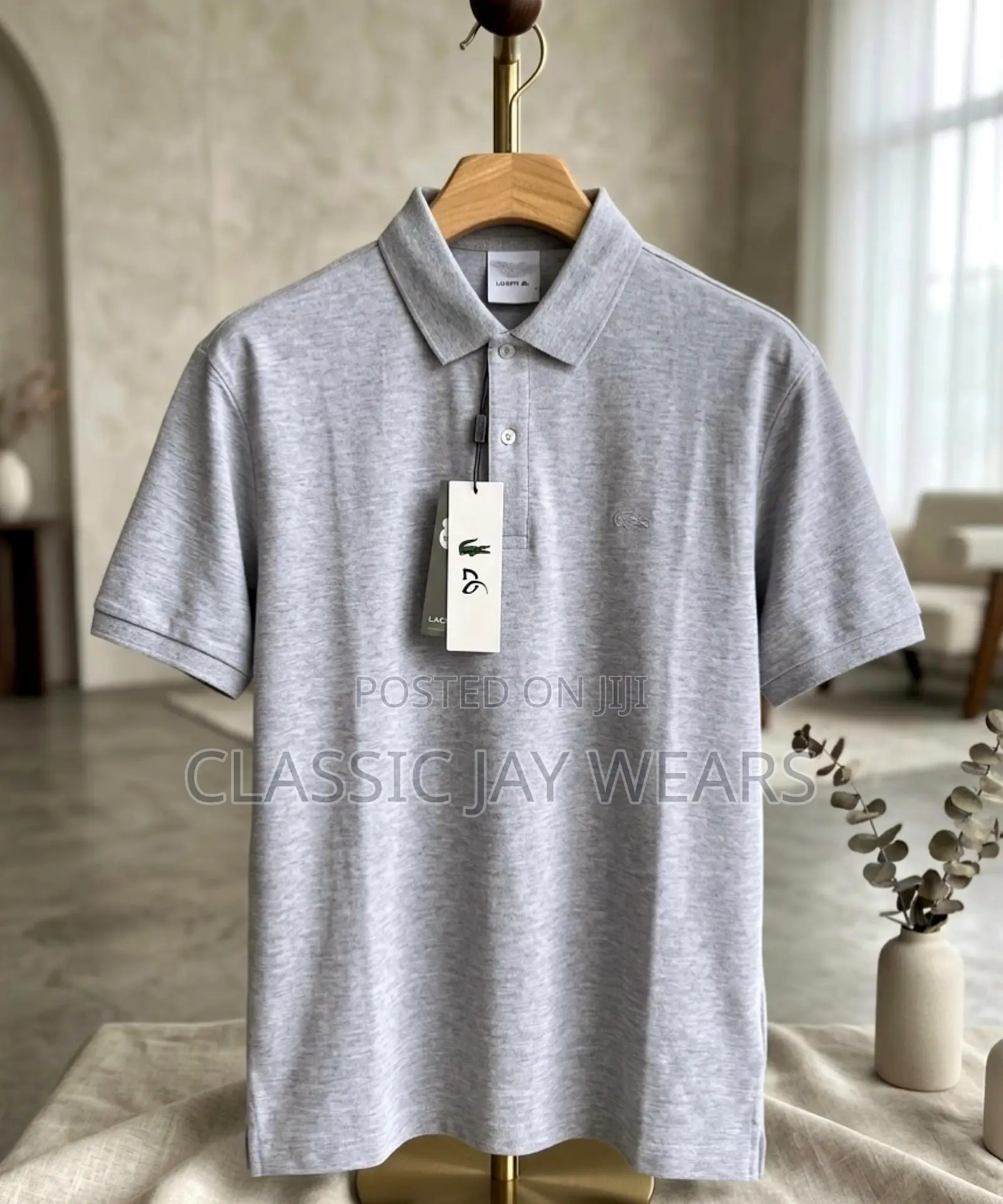 Plain Lacoste Polo With Collar in 17 Colors