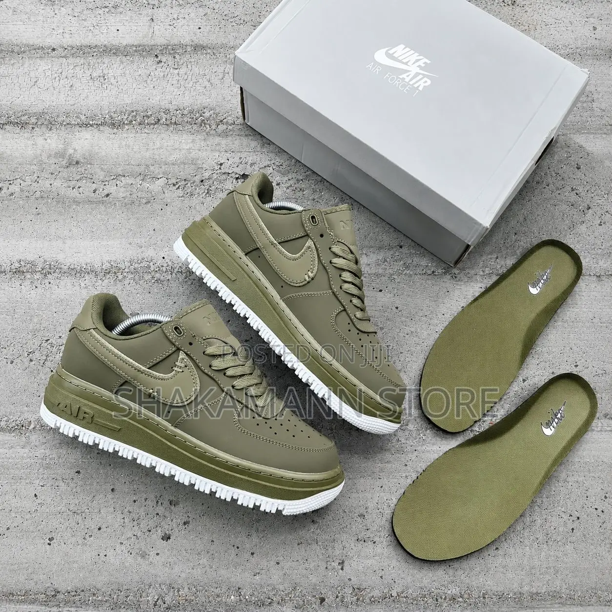 Original Nike Air Force 1 Luxe Olive Green Now in Shop