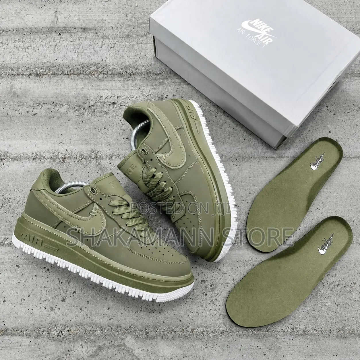 Original Nike Air Force 1 Luxe Olive Green Now in Shop