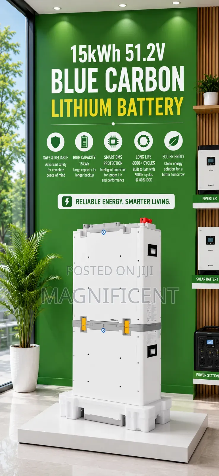 Blue Carbon 15kwh 51.2v Lithium Battery – High Capacity Solar Energy