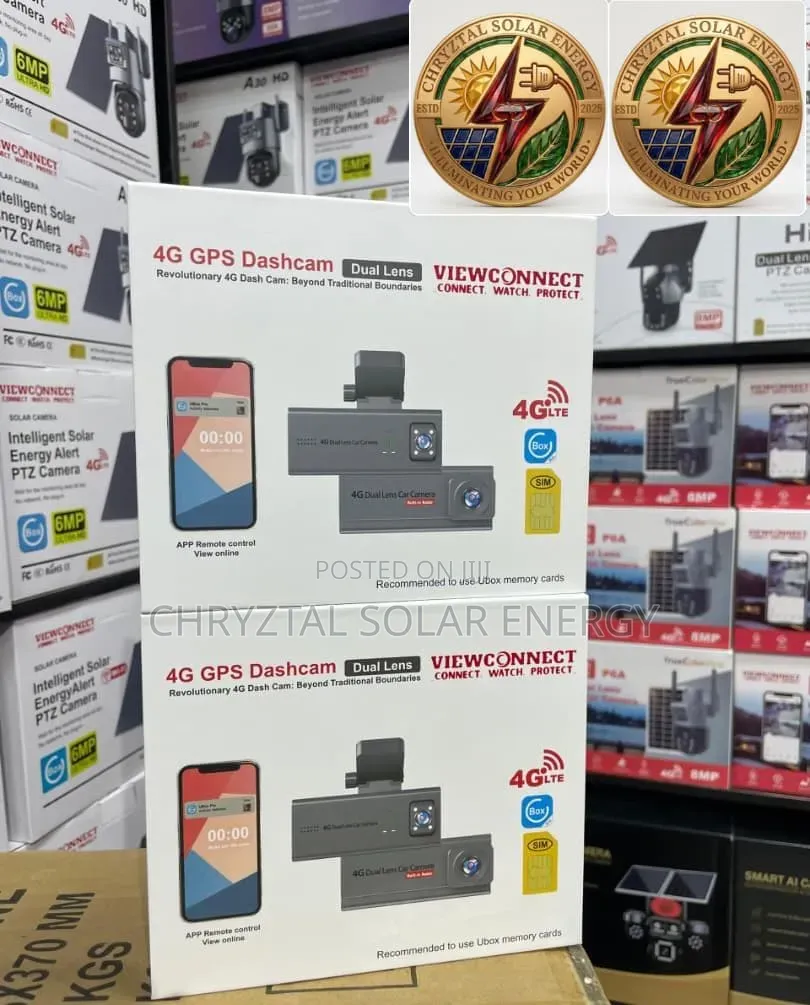 Ubox GPS Dashcam Dual-Lens Setup.4g Sim Remote Viewing GPS Tracking