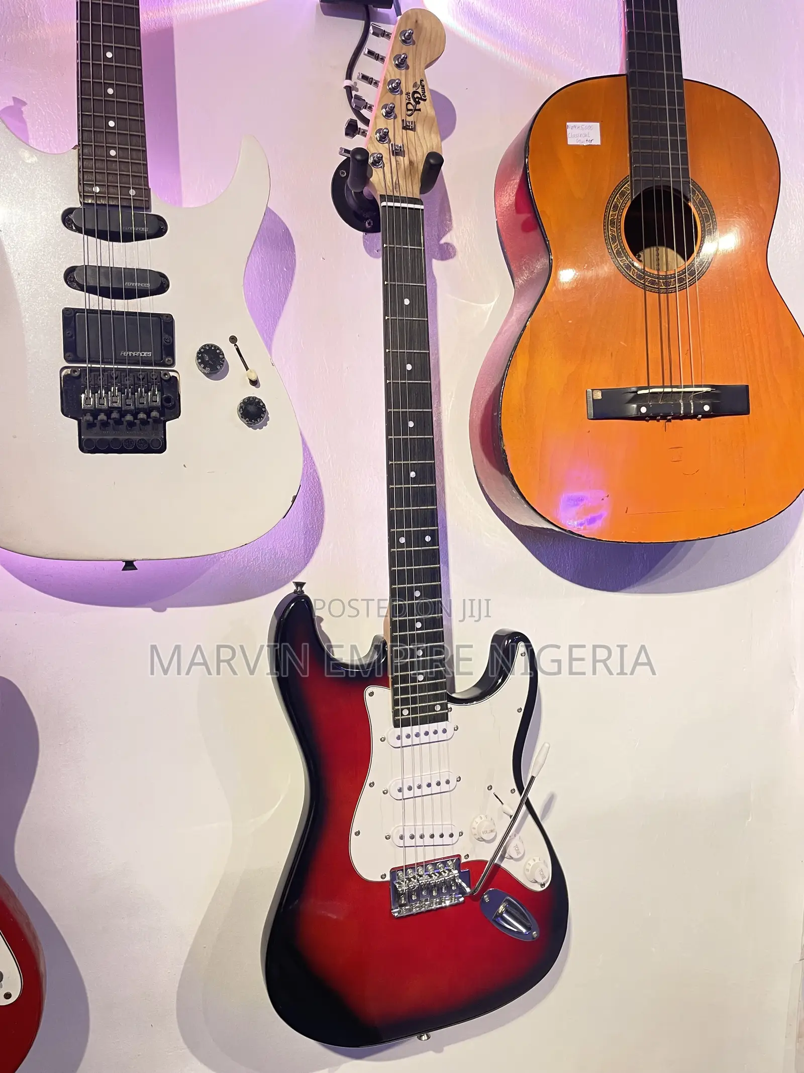 Rich Power Solid Body Electric Guitar With Gear, Free Bag and Strap