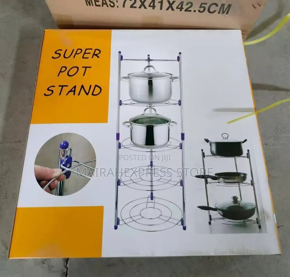 5 Tiers Kitchen Pot Stand Organizee Rack 2st7