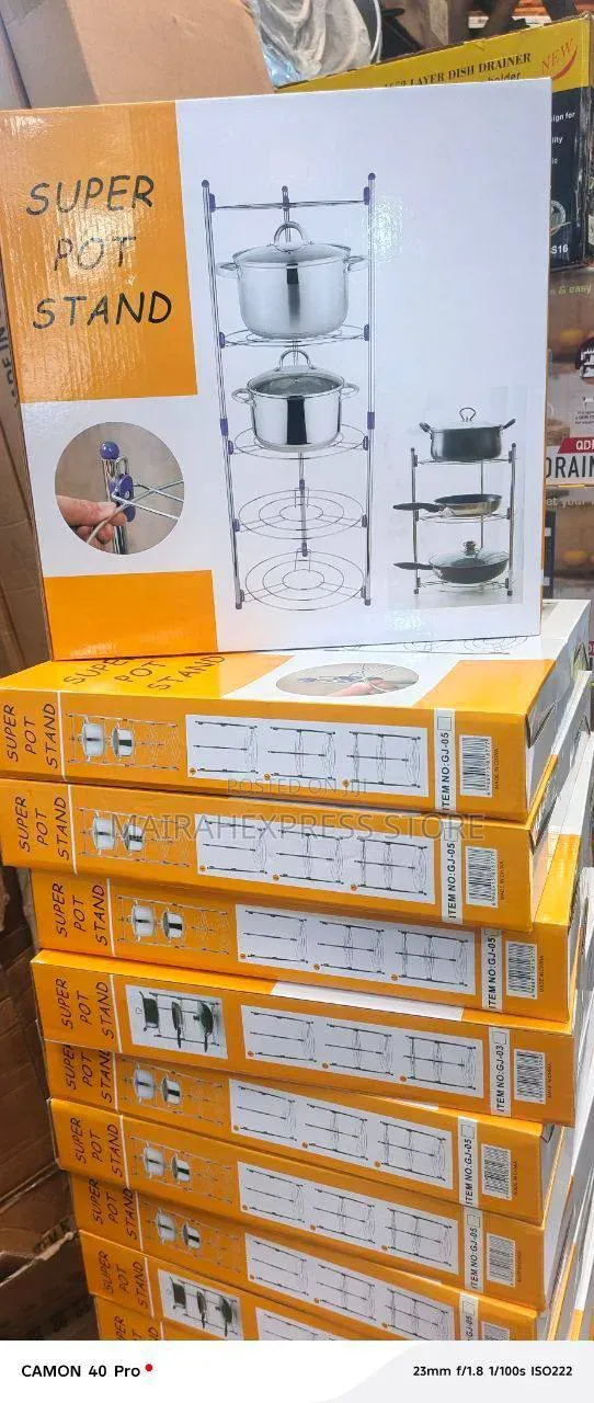 5 Tiers Kitchen Pot Stand Organizee Rack 2st7