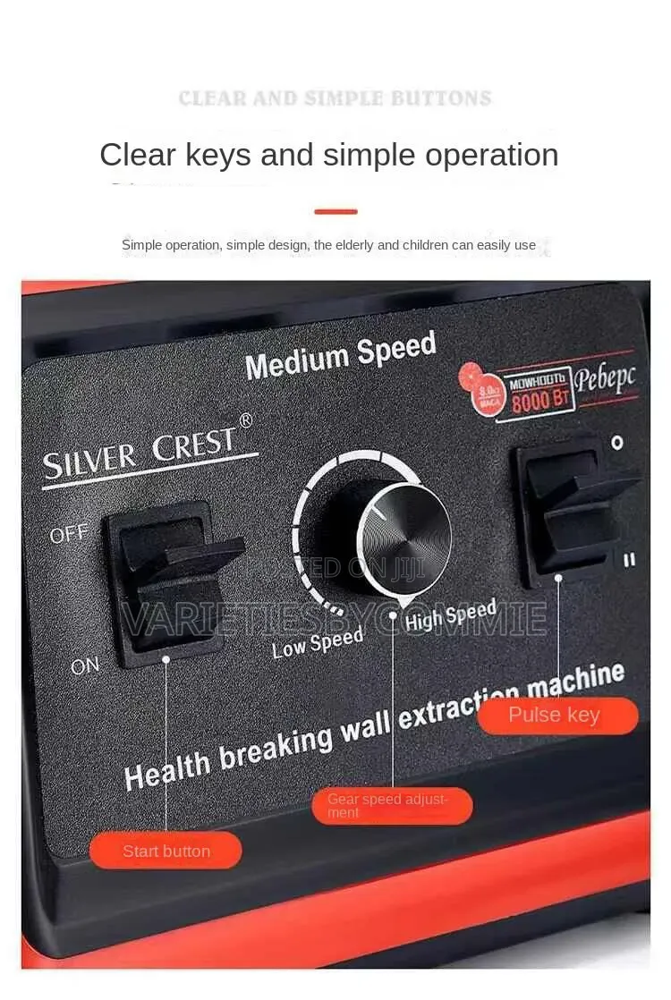 10000w Silver Crest Blender (4l Double Cup)