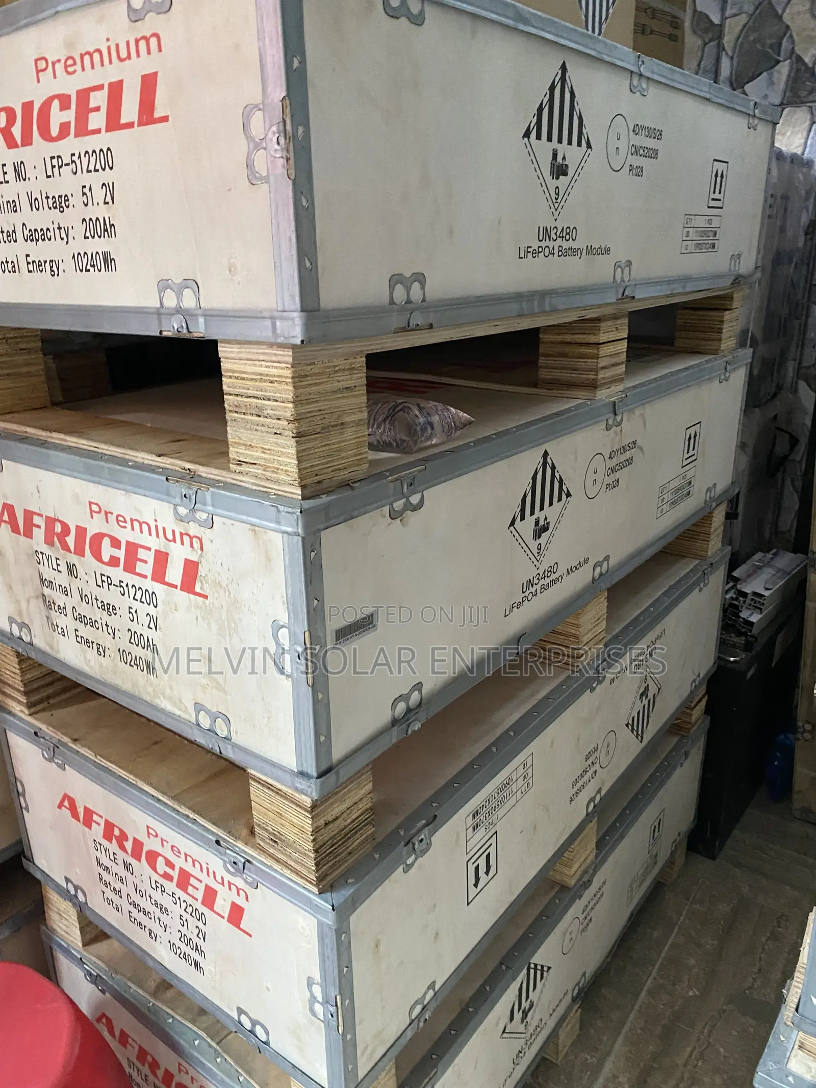 10kwh 51.2v Africell Solar Lithium Ion Phosphate Batteries Available