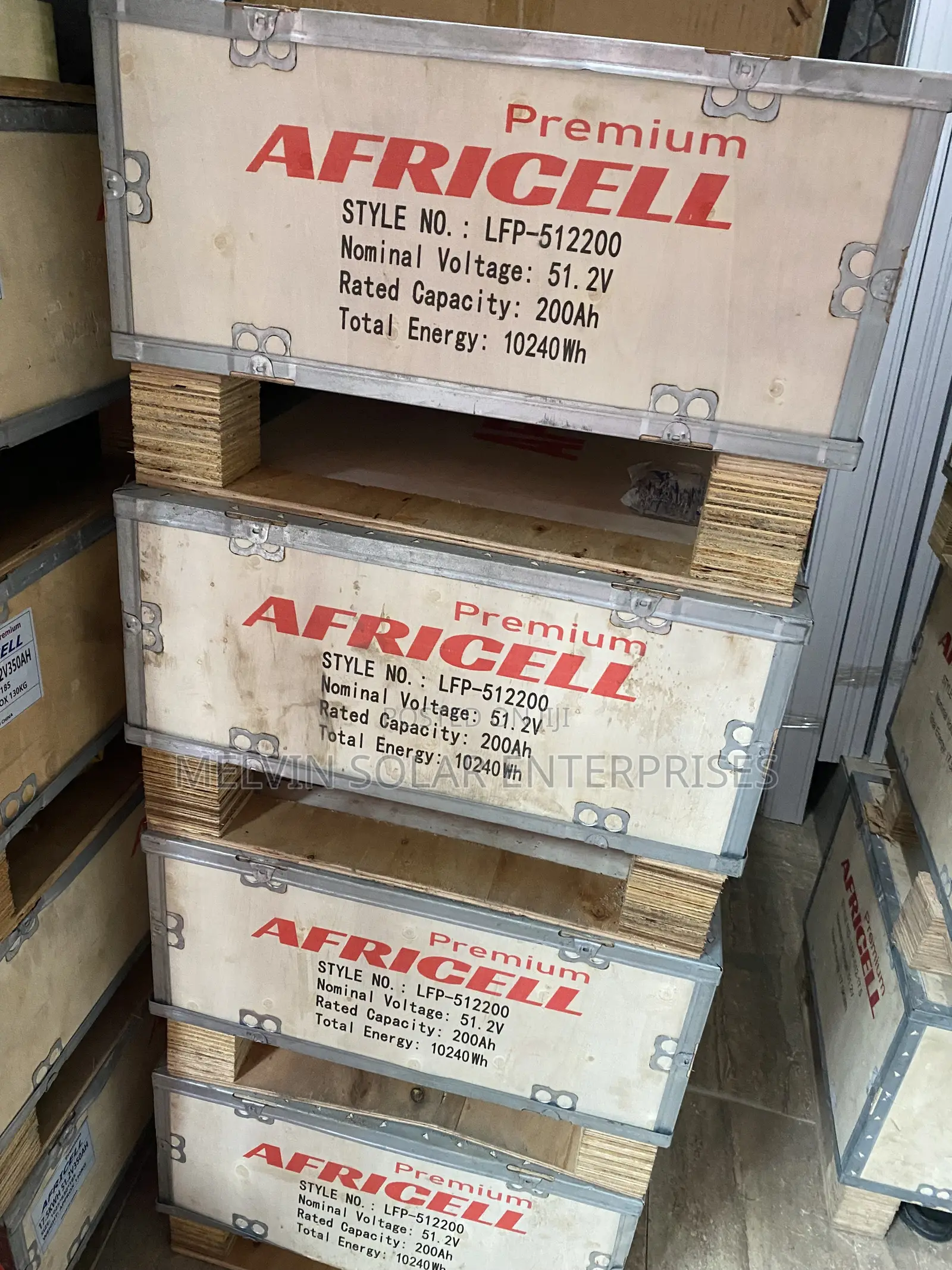 10kwh 51.2v Africell Solar Lithium Ion Phosphate Batteries Available