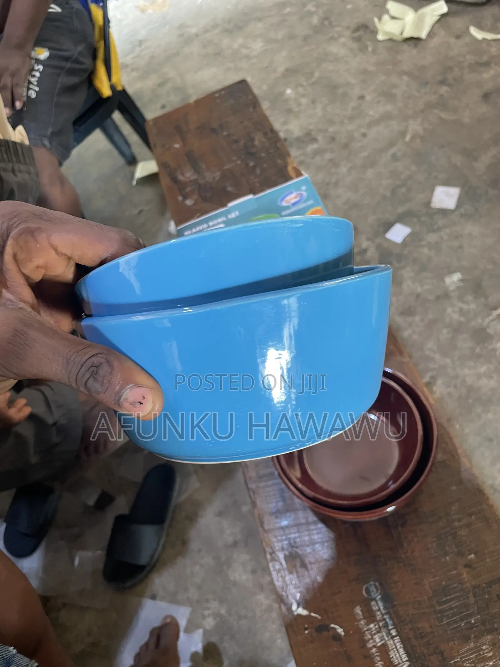 2pcs Glazed Bowl Set