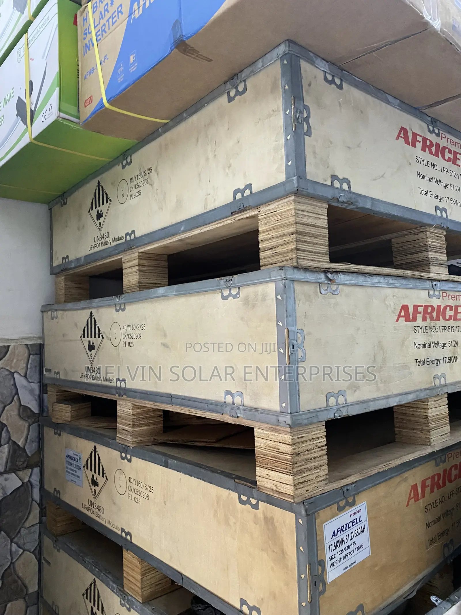 17.5kwh 51.2v Africell Solar Lithium Ion Phosphate Batteries Available