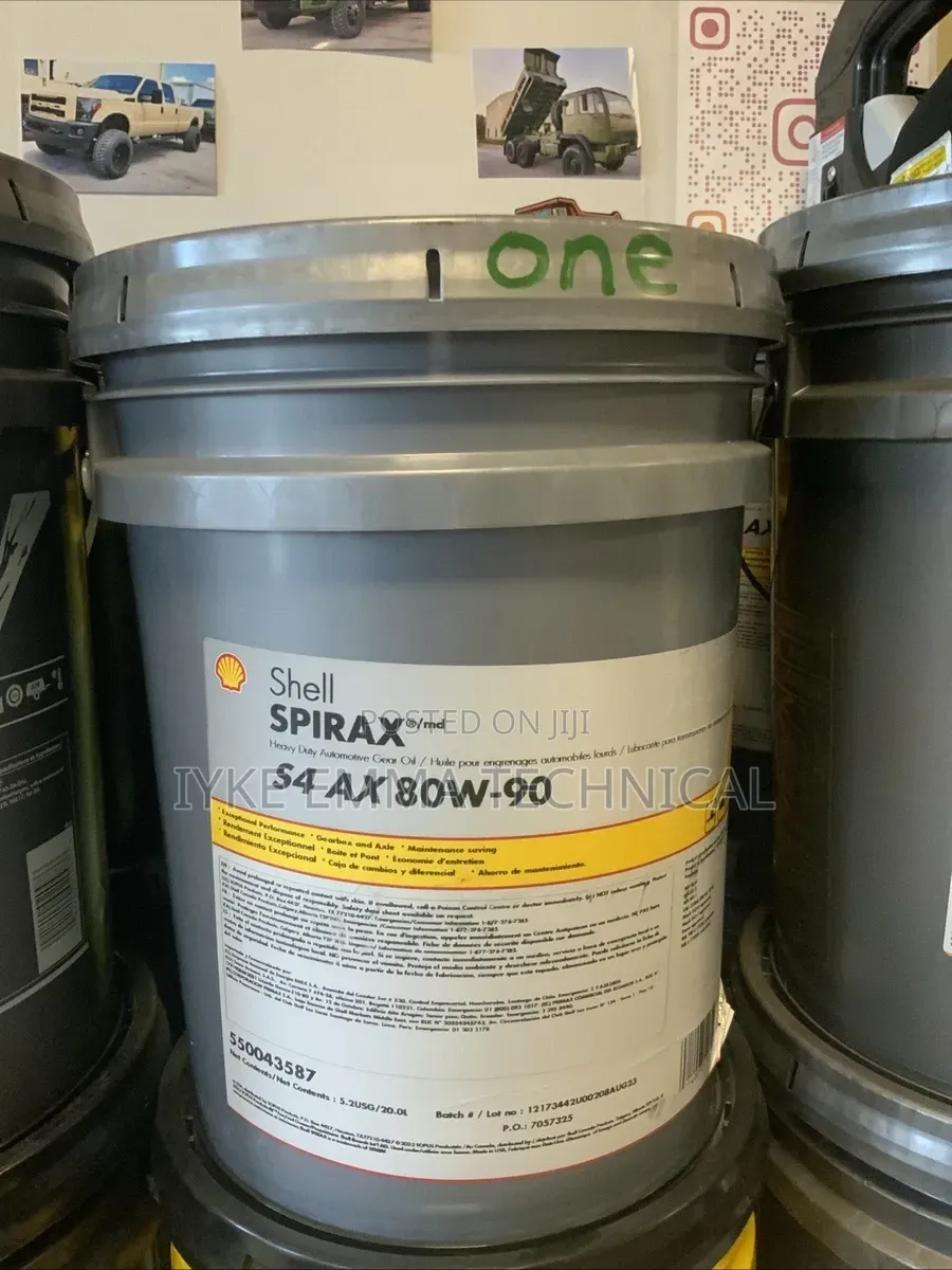 Shell Spirax S4 Ax 80w-90 Mutipurpose Hd Gear Oil