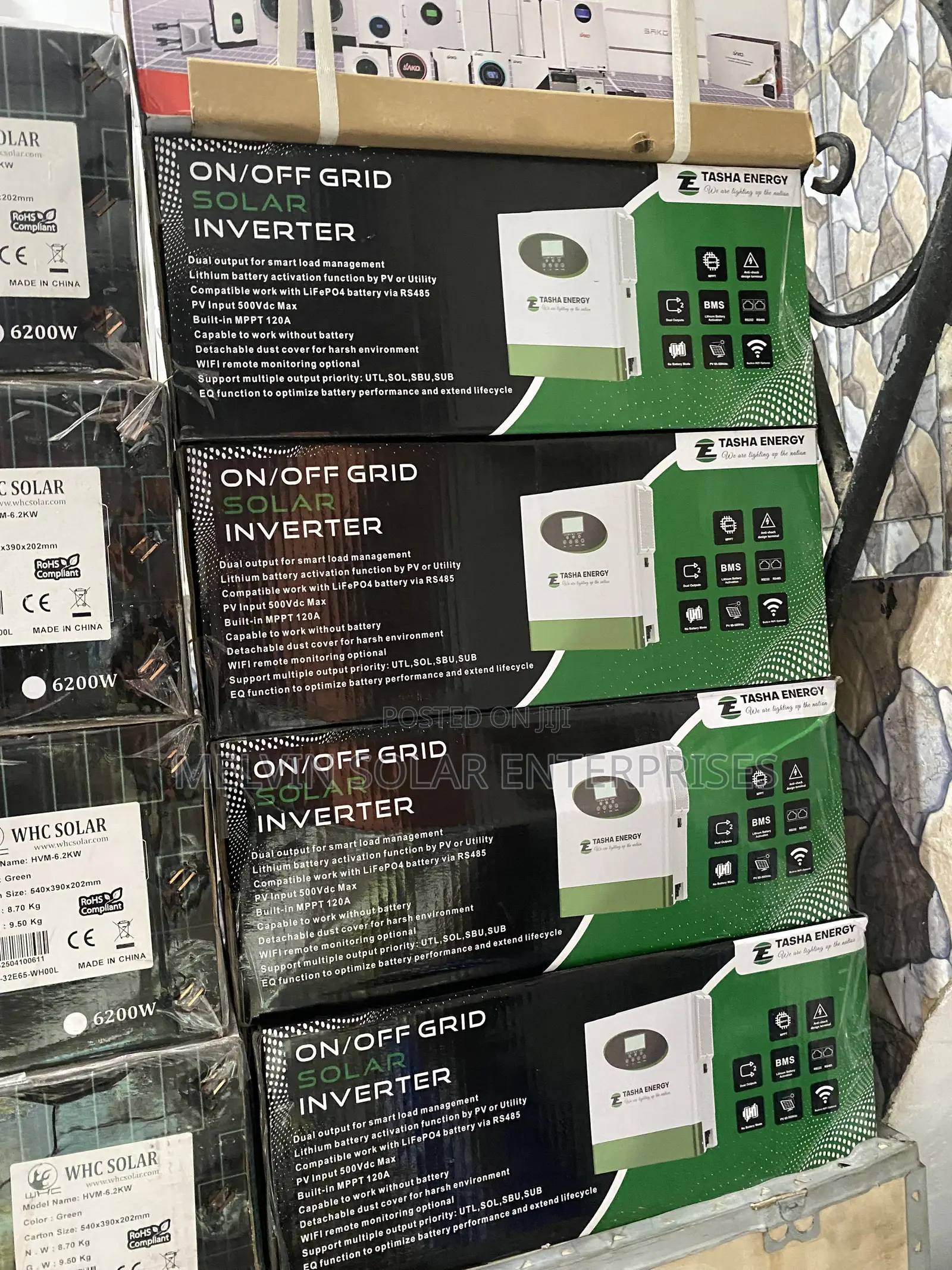 6kva 48v Hybrid Tasha Energy Solar Pure Sine Wave Inverter Available