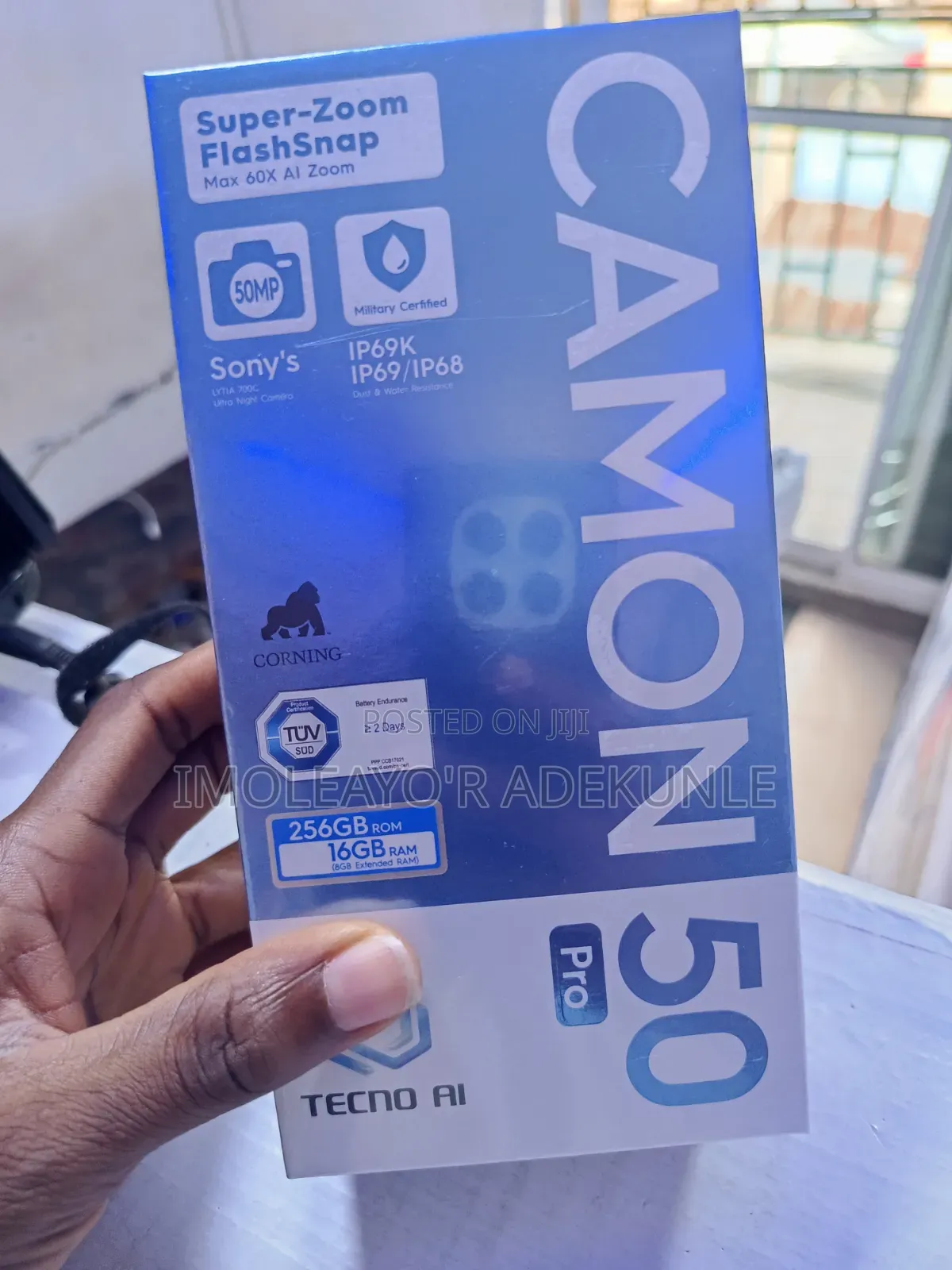 New Tecno Camon 50 Pro 256 GB Black