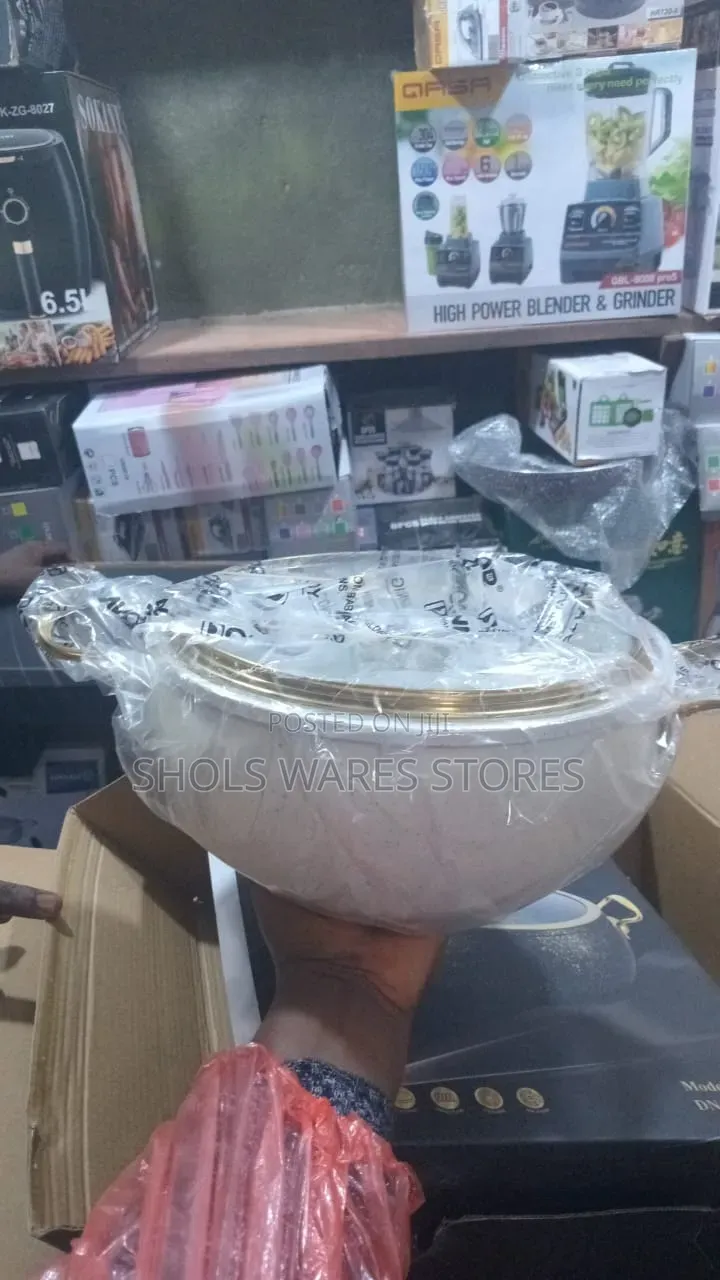 Premium Donnor Granite Non-Stick Cooking Pot With Glass Lid