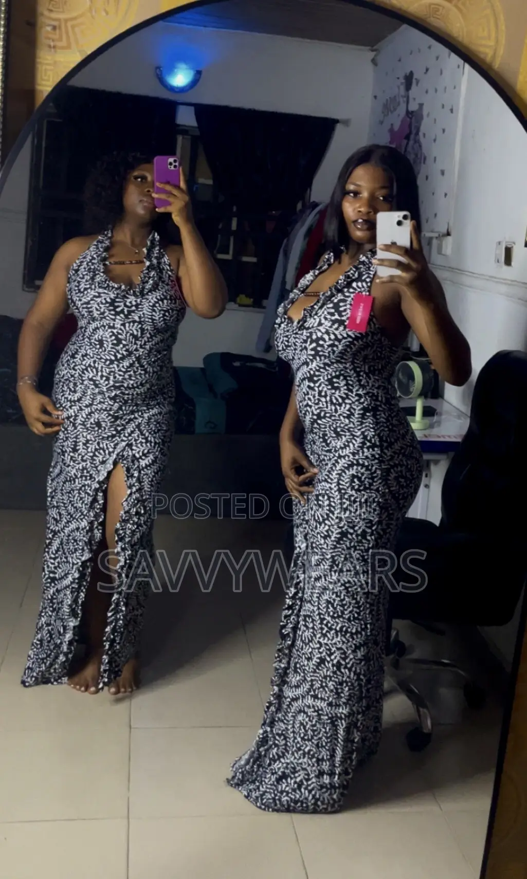 Chic Ruched v Neck Gown With Bead
