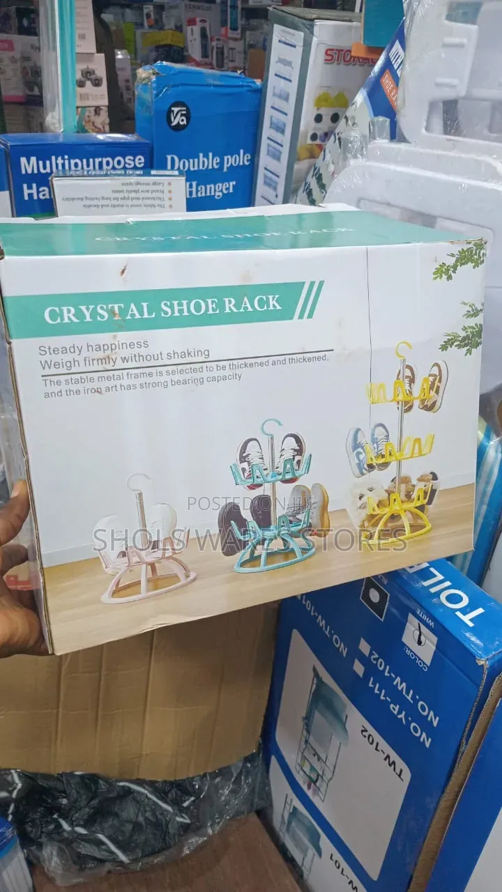 3-Tier Rotating Shoe Drying Rack | Space-Saving Organizer