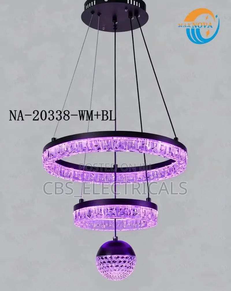 Double-Ring Crystal Led Chandelier