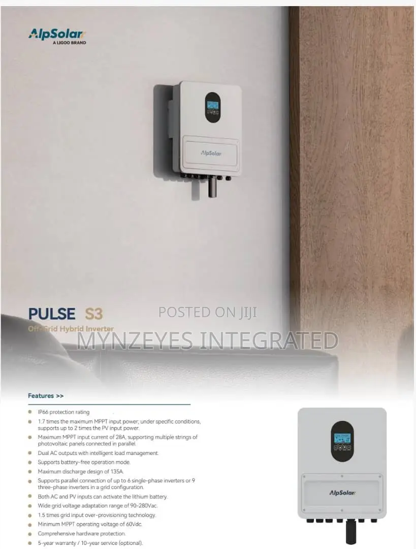 Alpsolar 11kw 48v Hybrid Inverter | Runs Without Battery |