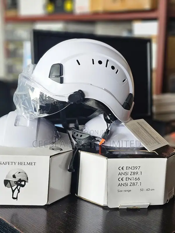 4 Point Safety Helmet With Shield
