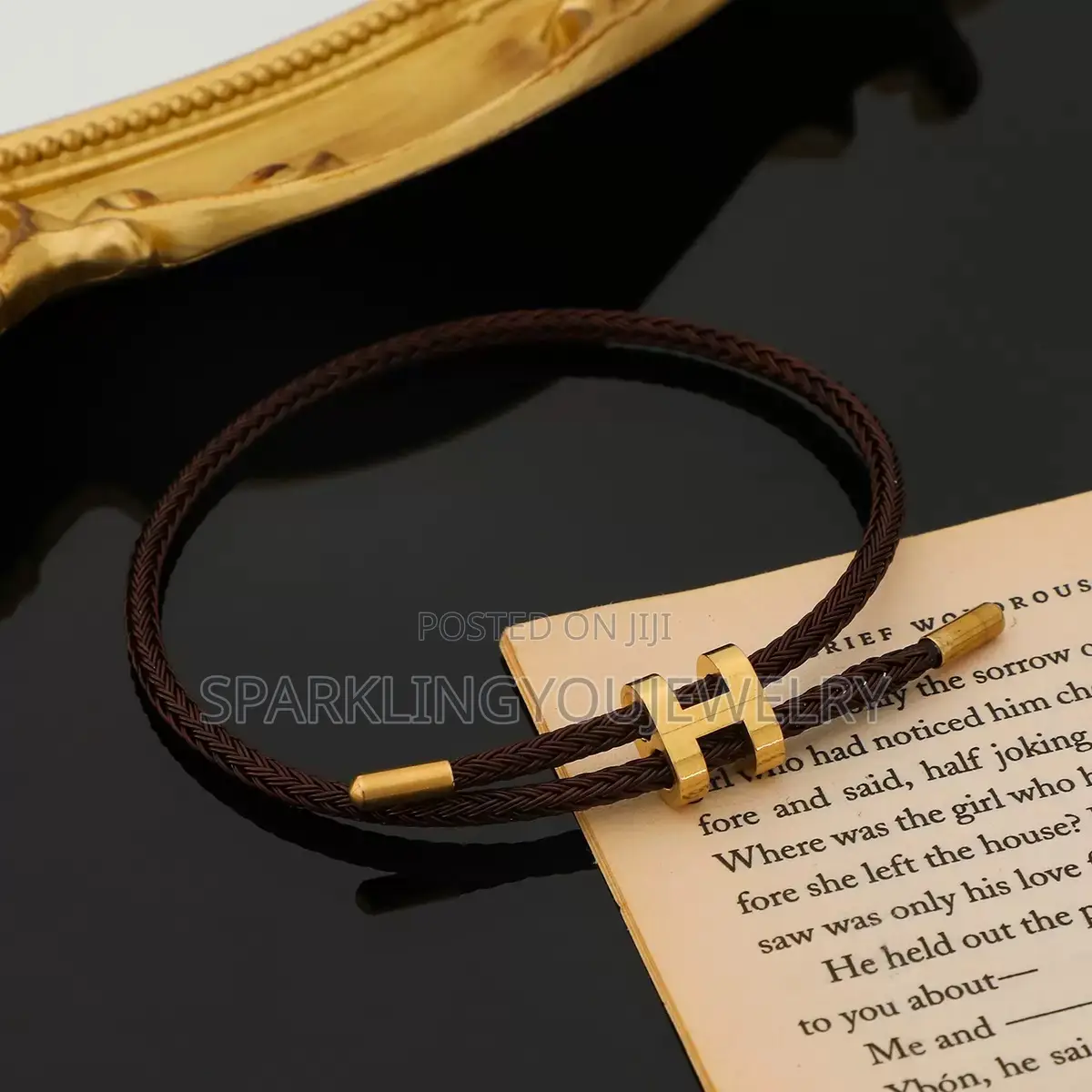 Hermes Stainless Steel Woven Bracelet