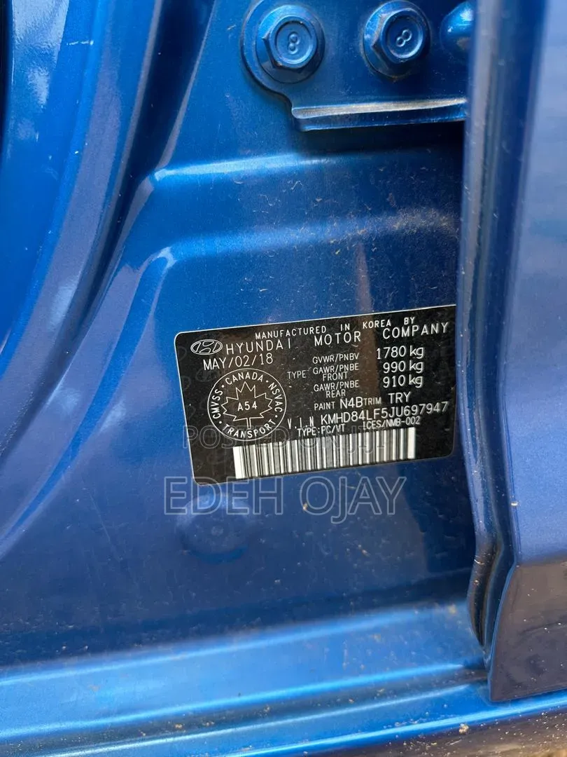 Hyundai Elantra 2018 Blue