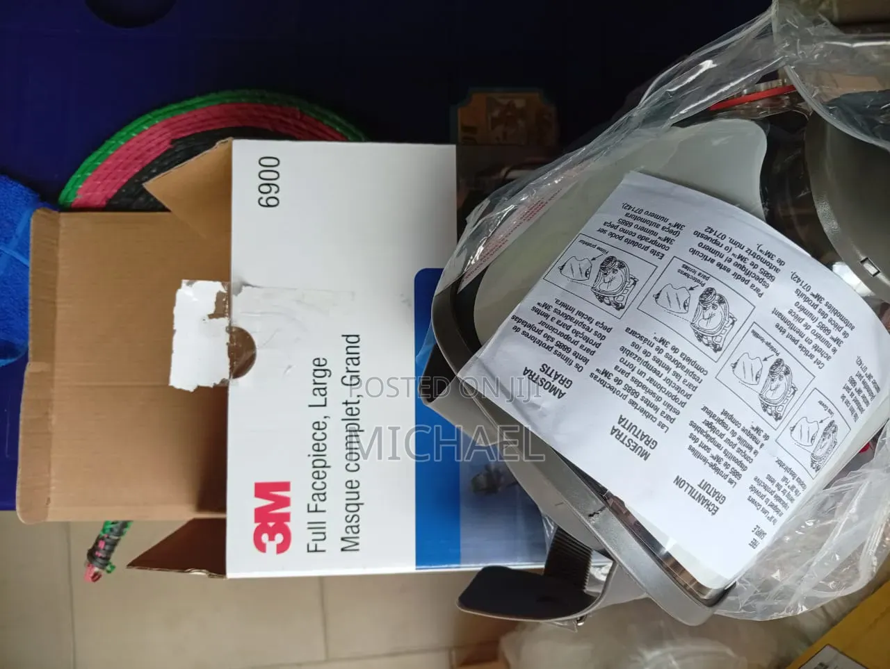 3m 6900 Full Face Respirator With Double Cartridge