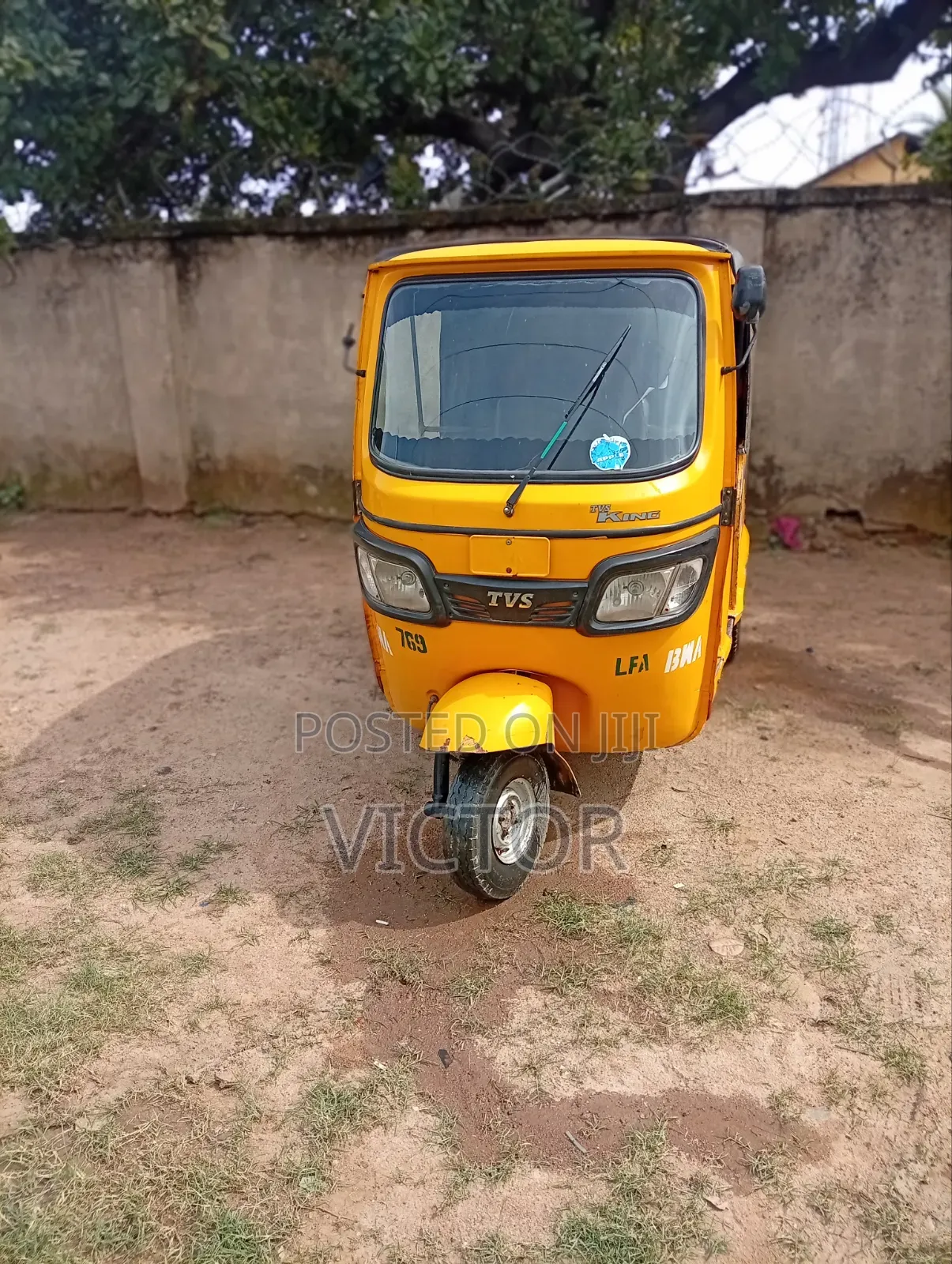 TVS King Deluxe Plus iTouch Start 2023 Yellow