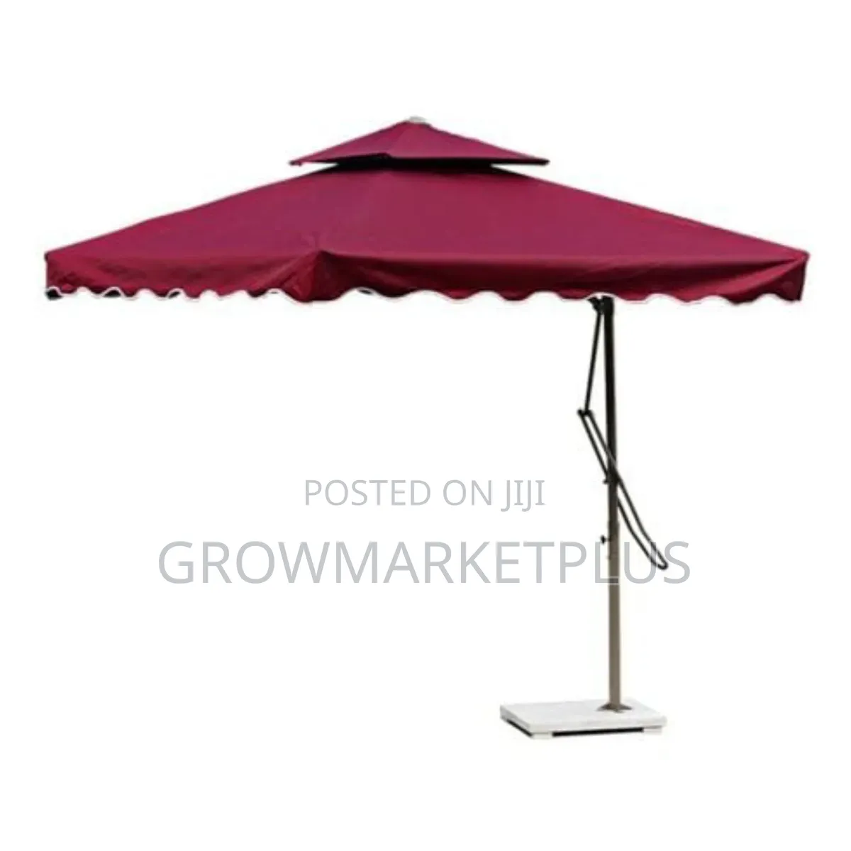 Luxury Outdoor Garden Canopy Umbrella – Burgundy
