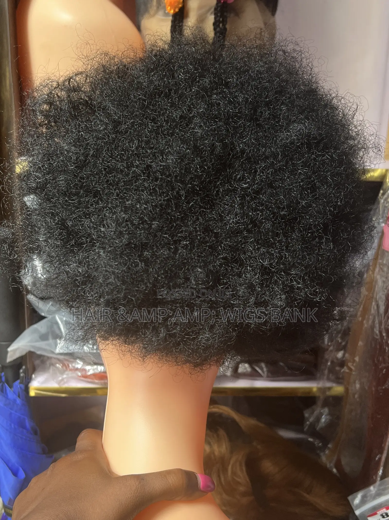 Extra Full Medium Afro Bun for Everyday Use or With Frontal Gele