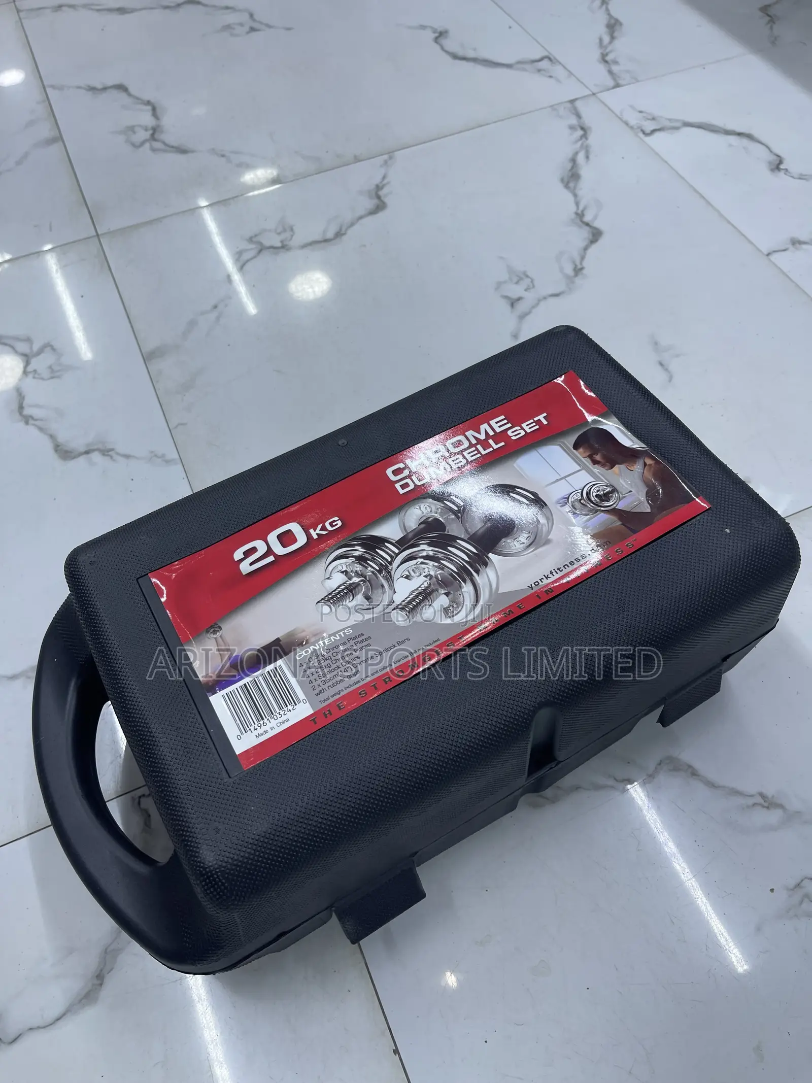 20kg Chrome Dumbell Set HDX