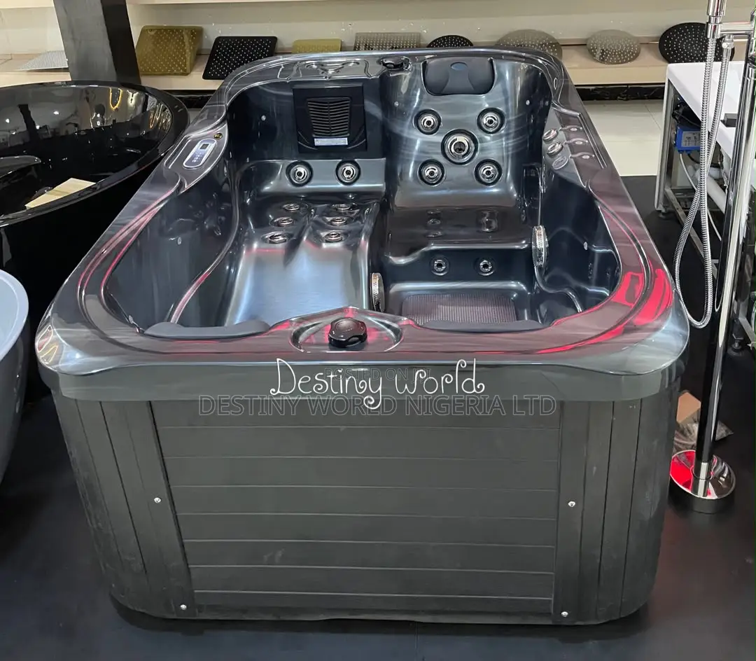 Hot Tub Is a Compact 2-3 Person Model Exterior and a Glossy Acrylic