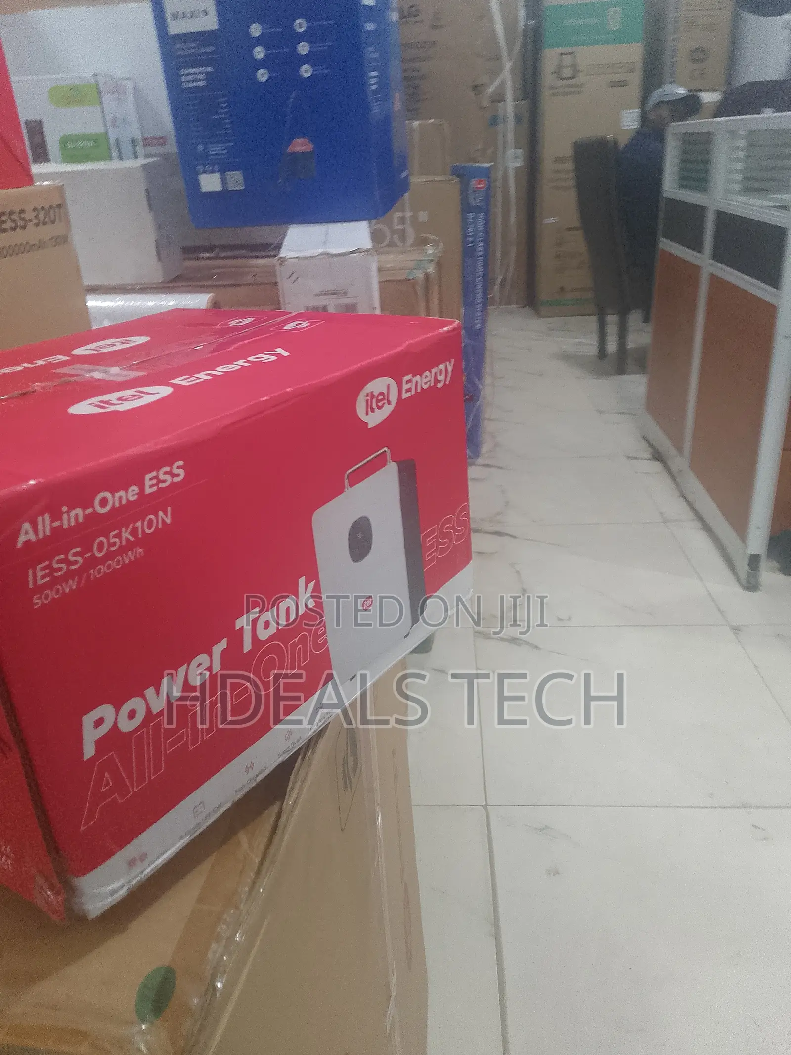Itel 500w Pure Sine Wave Solar Power Tank 1kwh Battery