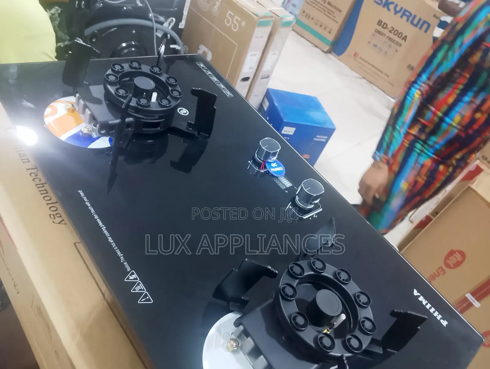 Phiima Tempered Glass 2 Gas Hobs
