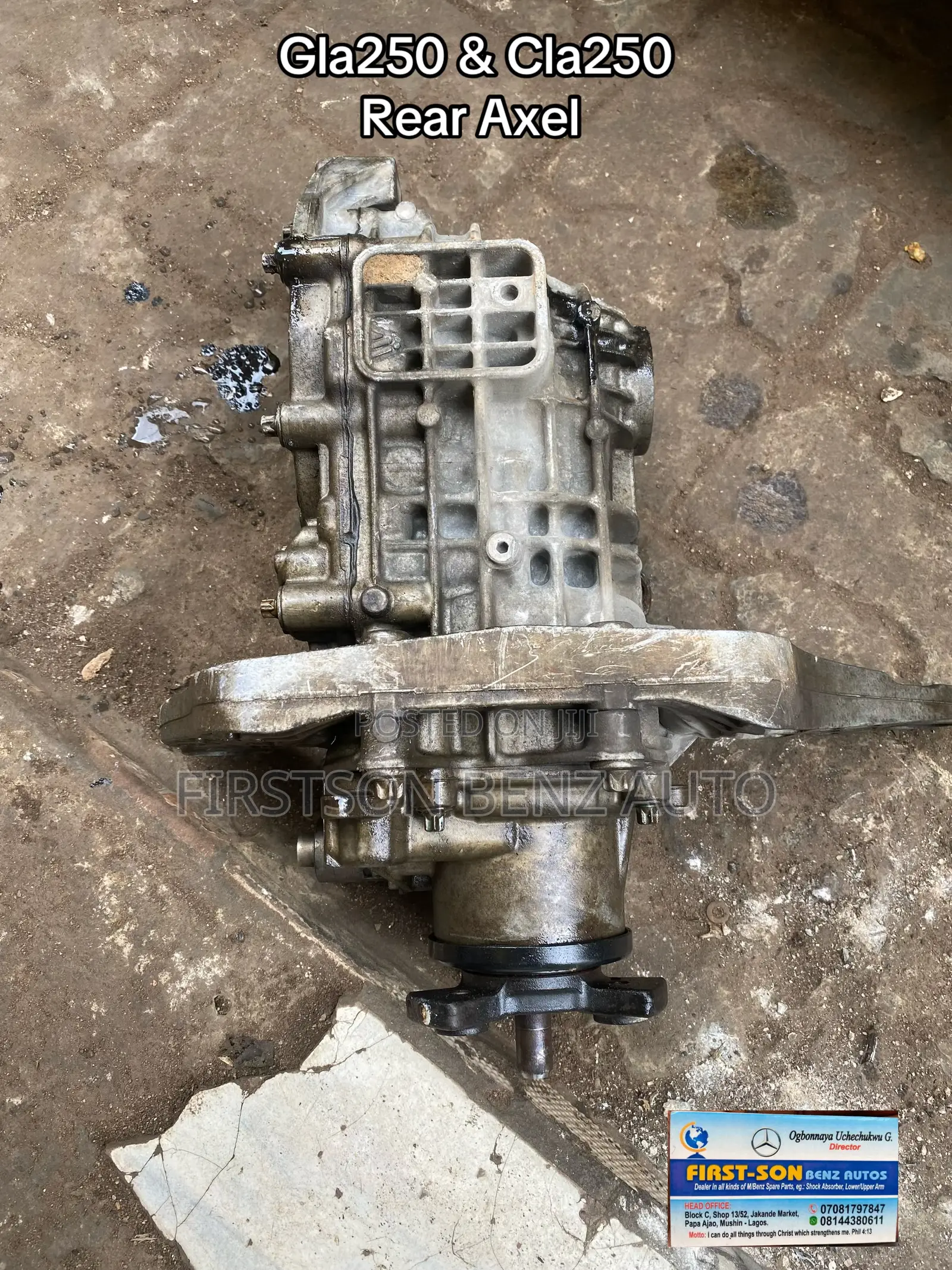 Mercedes Benz Gla250 Back Suspension Axel