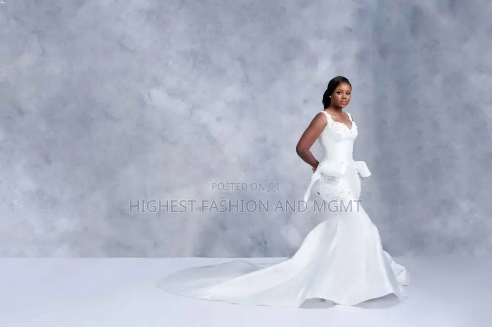 Ball Gown Silhouette, Off-Shoulder, Bow Detail, Chapel Length.