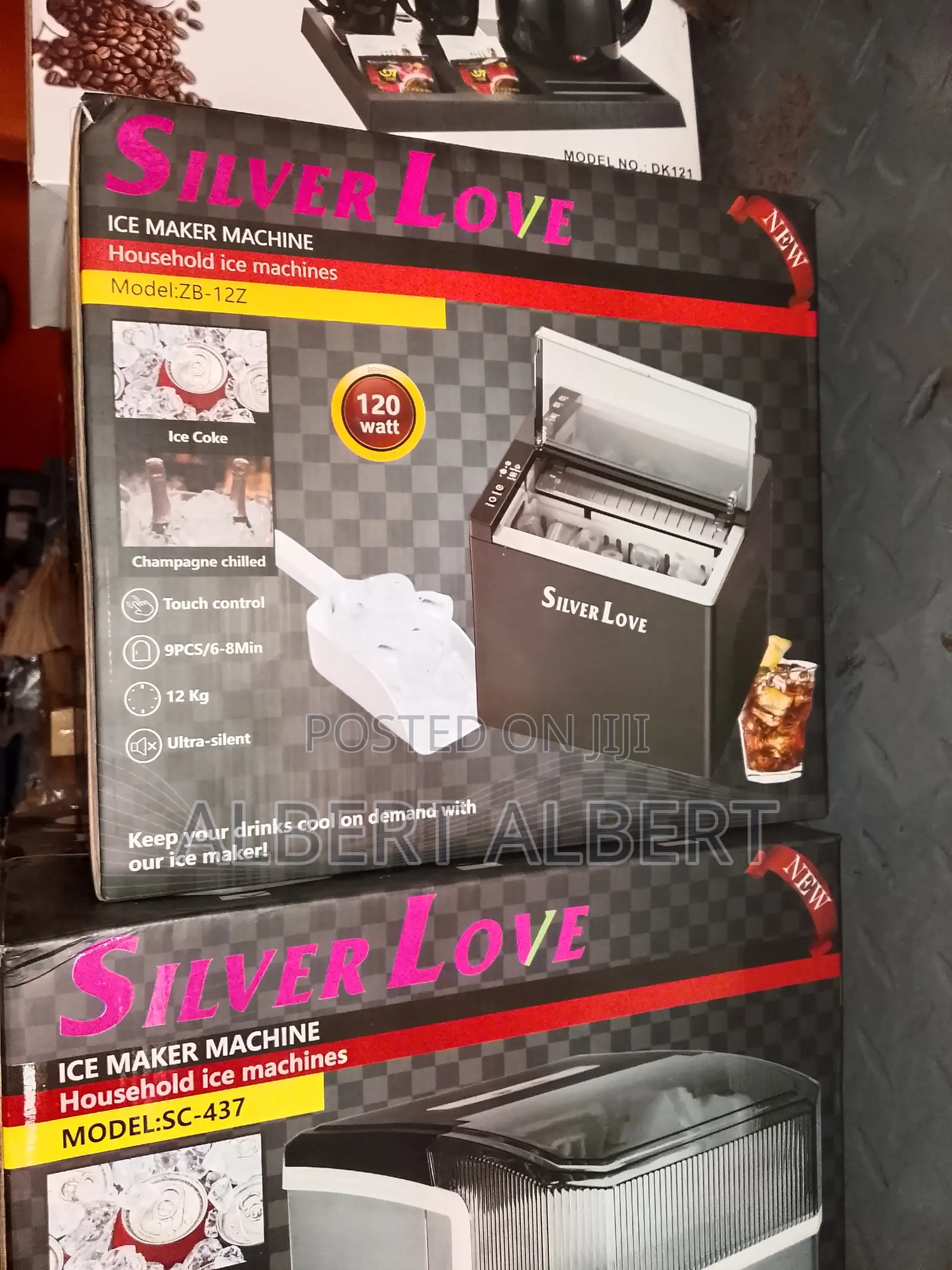 Silver Love Ice Maker Machine Model: Zb-12z